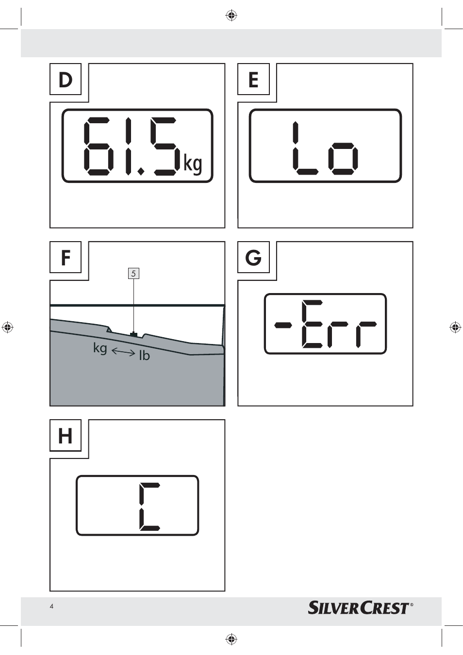Dg e h | Silvercrest Z30965 User Manual | Page 4 / 21