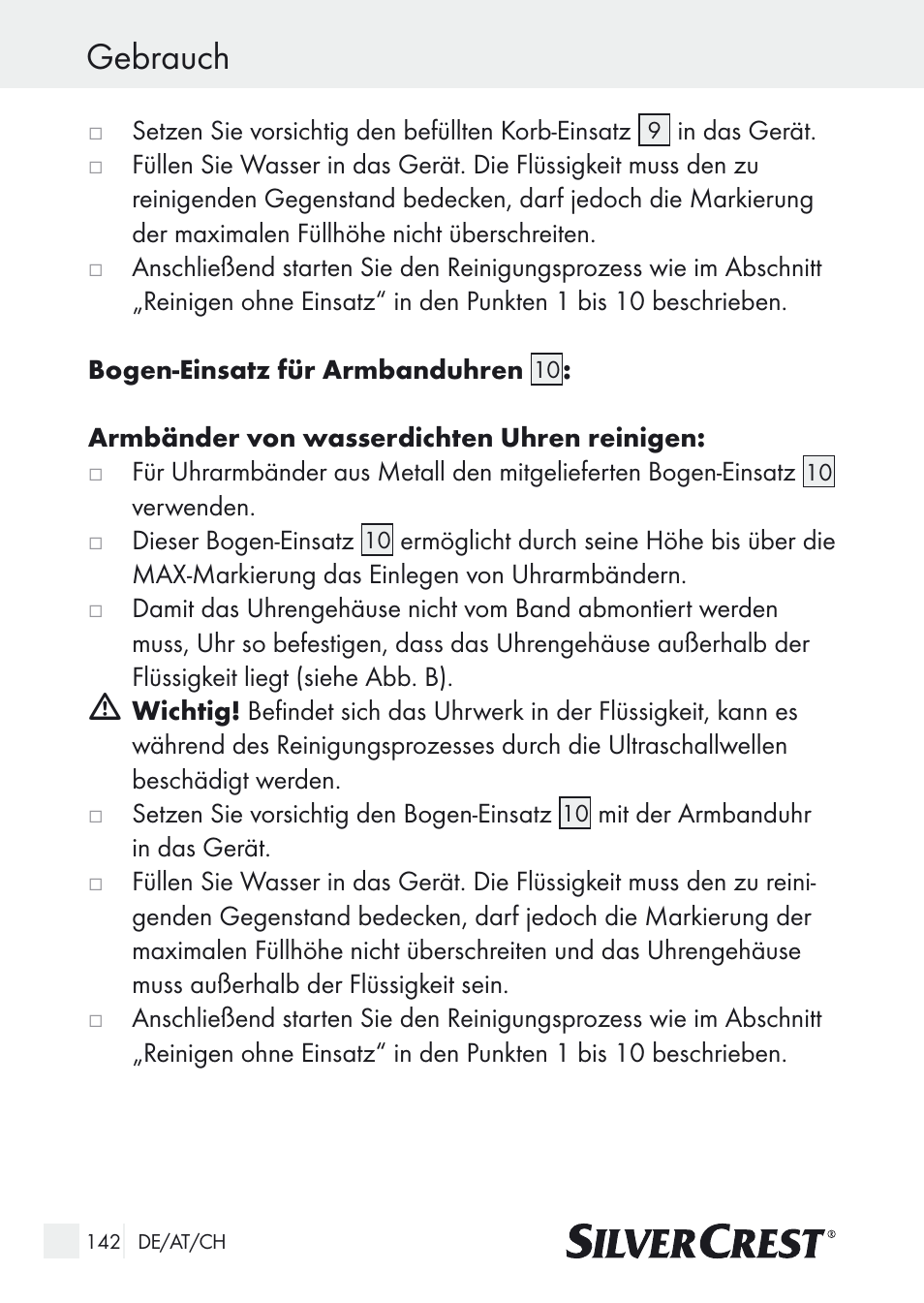 Gebrauch | Silvercrest SUR 46 A1 User Manual | Page 142 / 149
