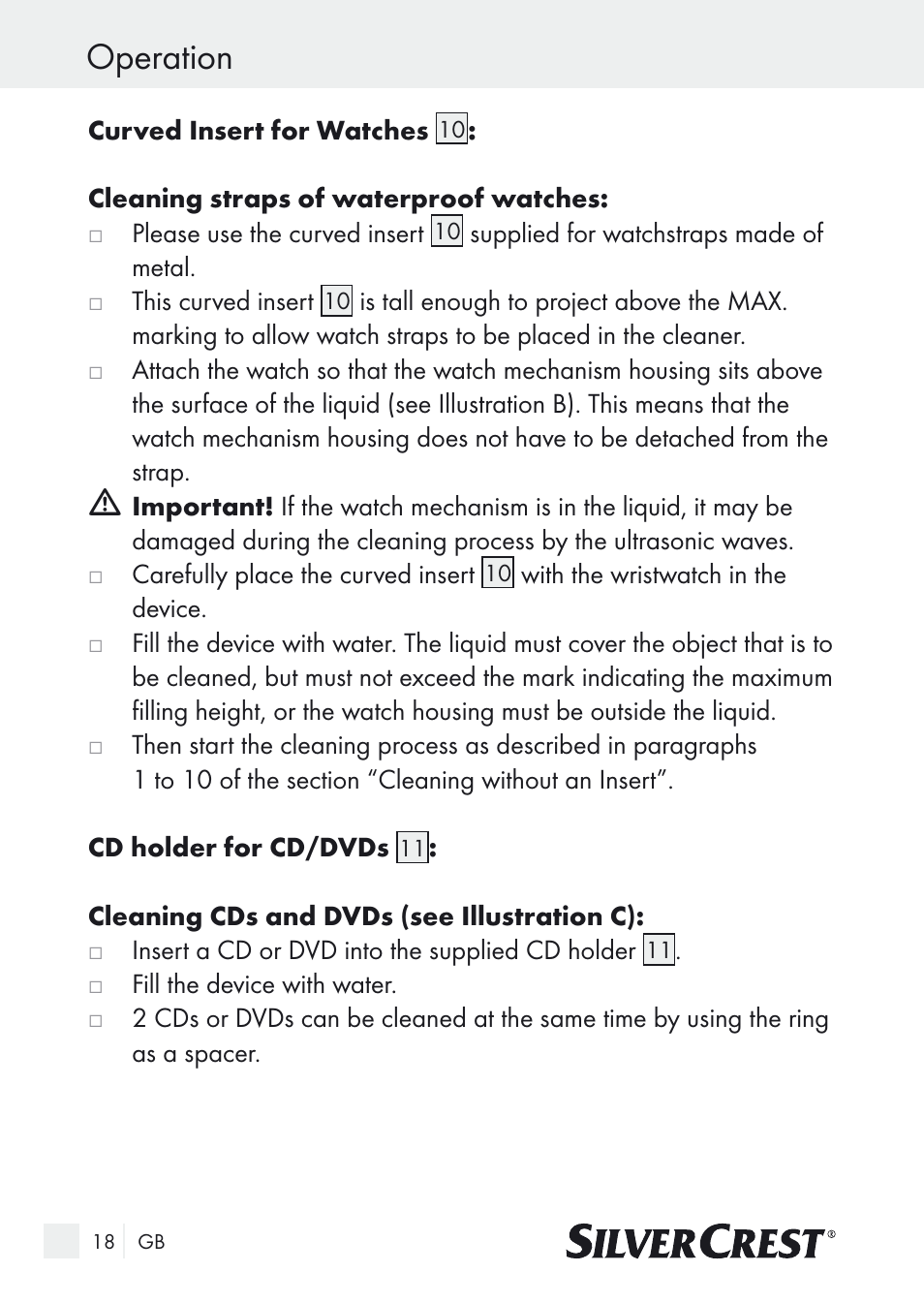 Operation | Silvercrest SUR 46 A1 User Manual | Page 18 / 149