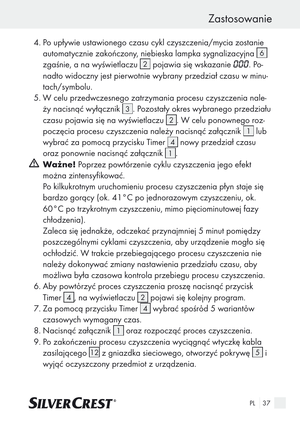 Zastosowanie | Silvercrest SUR 46 A1 User Manual | Page 37 / 149