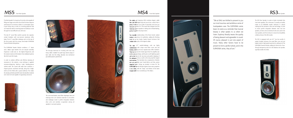 DALI Loudspeakers MS5 User Manual | 2 pages