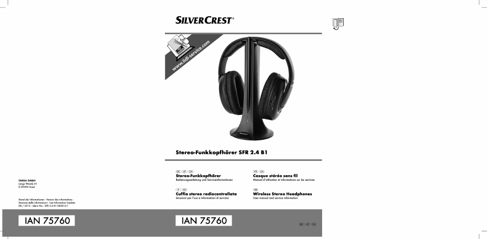 Silvercrest SFR 2.4 B1 User Manual | 100 pages