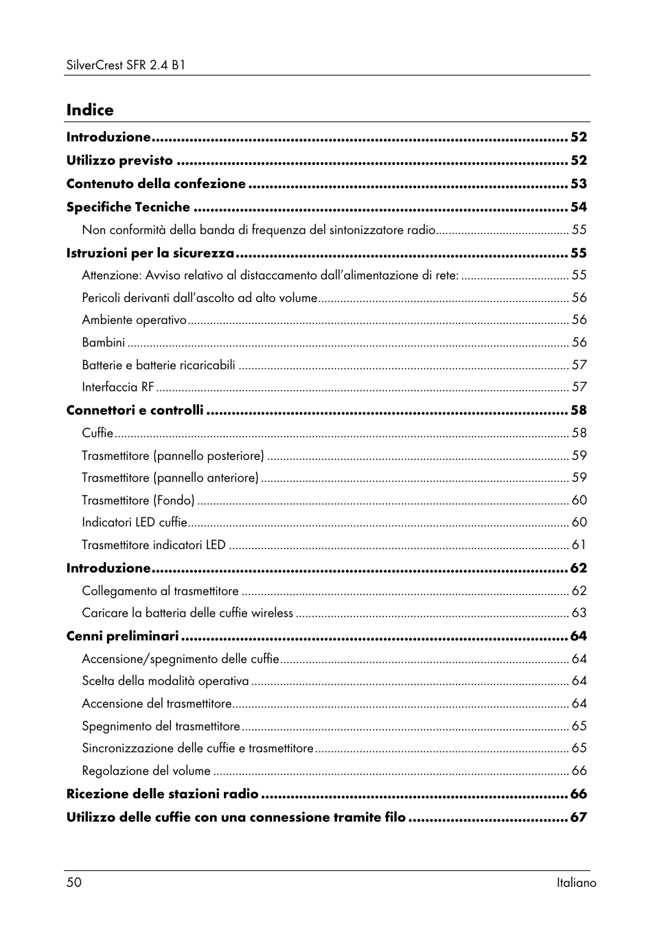 Silvercrest SFR 2.4 B1 User Manual | Page 52 / 100