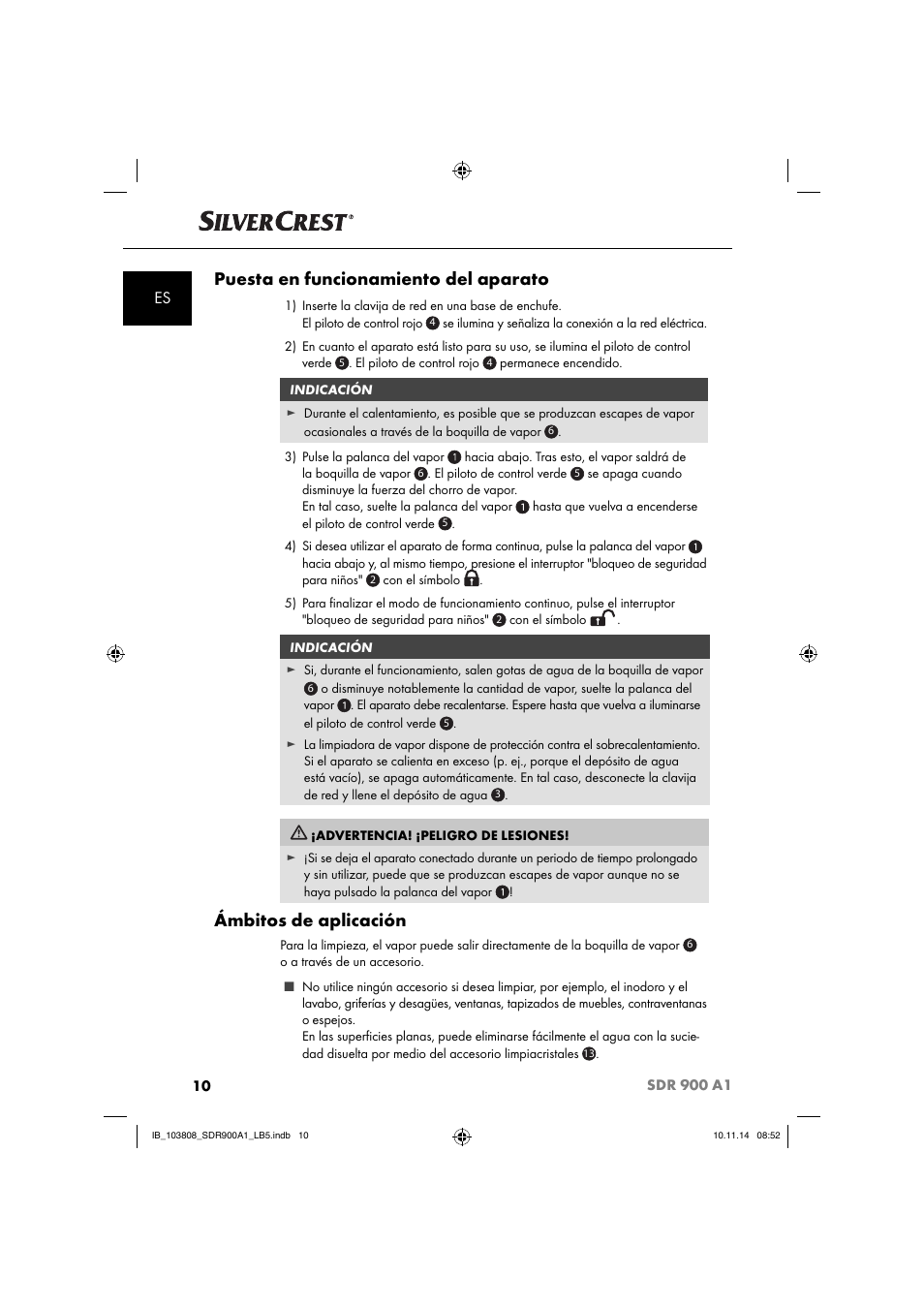 Puesta en funcionamiento del aparato, Ámbitos de aplicación | Silvercrest SDR 900 A1 User Manual | Page 13 / 84