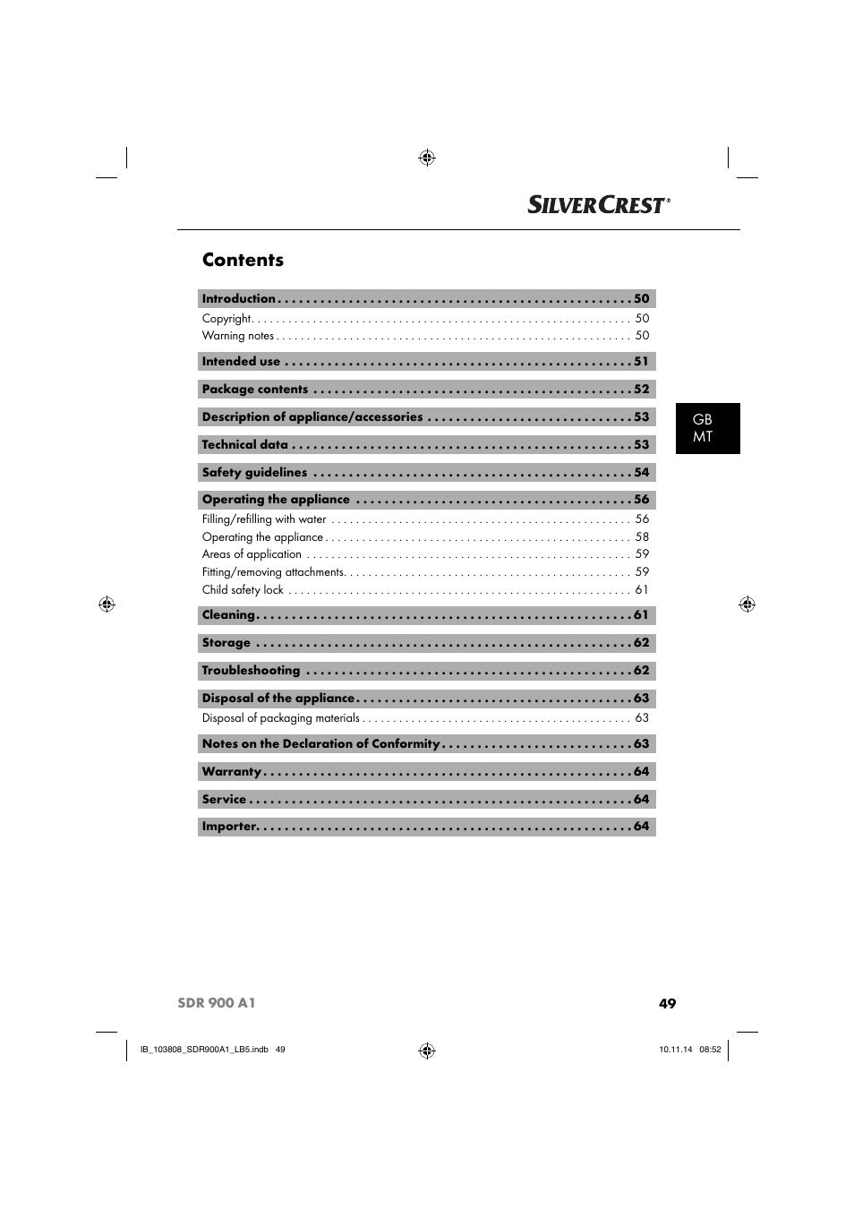 Silvercrest SDR 900 A1 User Manual | Page 52 / 84