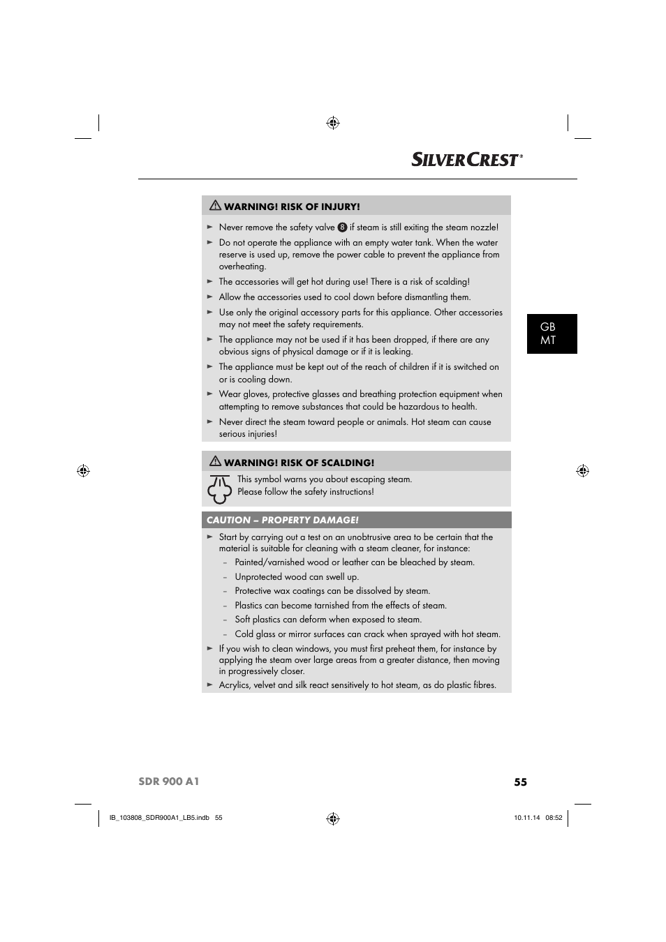 Gb mt | Silvercrest SDR 900 A1 User Manual | Page 58 / 84