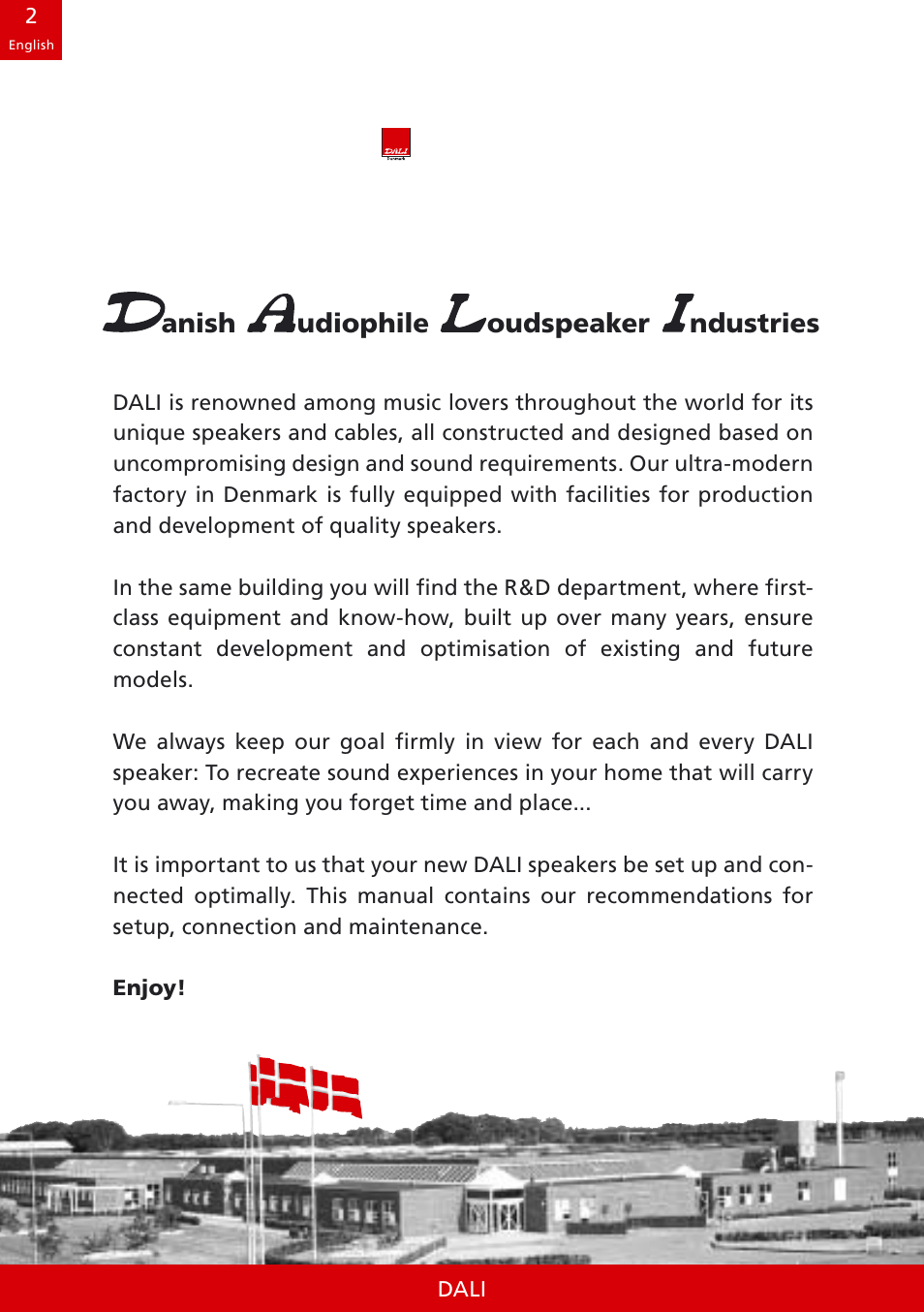 DALI Loudspeakers speakers User Manual | Page 2 / 16