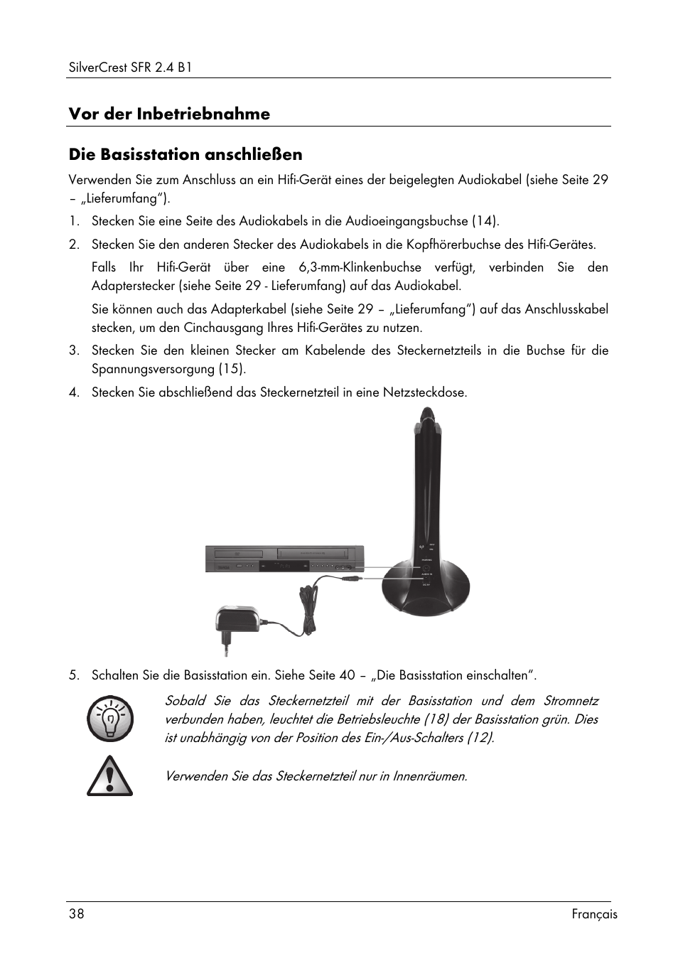 Silvercrest SFR 2.4 B1 User Manual | Page 40 / 76