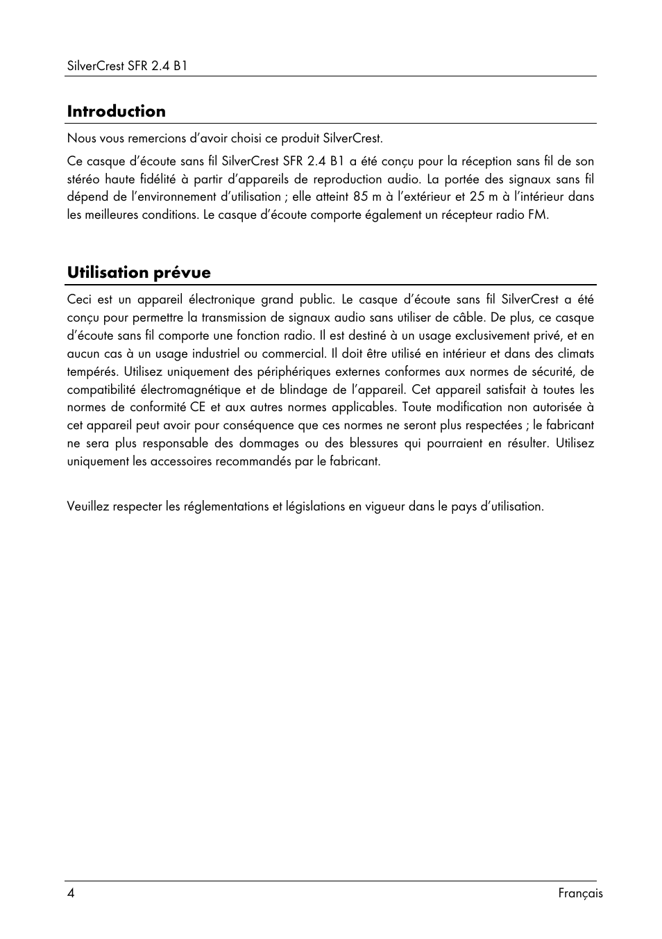 Silvercrest SFR 2.4 B1 User Manual | Page 6 / 76