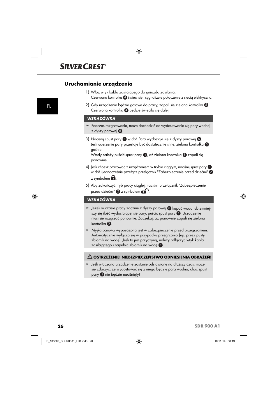 Uruchamianie urządzenia | Silvercrest SDR 900 A1 User Manual | Page 29 / 116