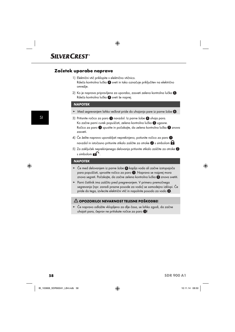 Začetek uporabe naprave | Silvercrest SDR 900 A1 User Manual | Page 61 / 116