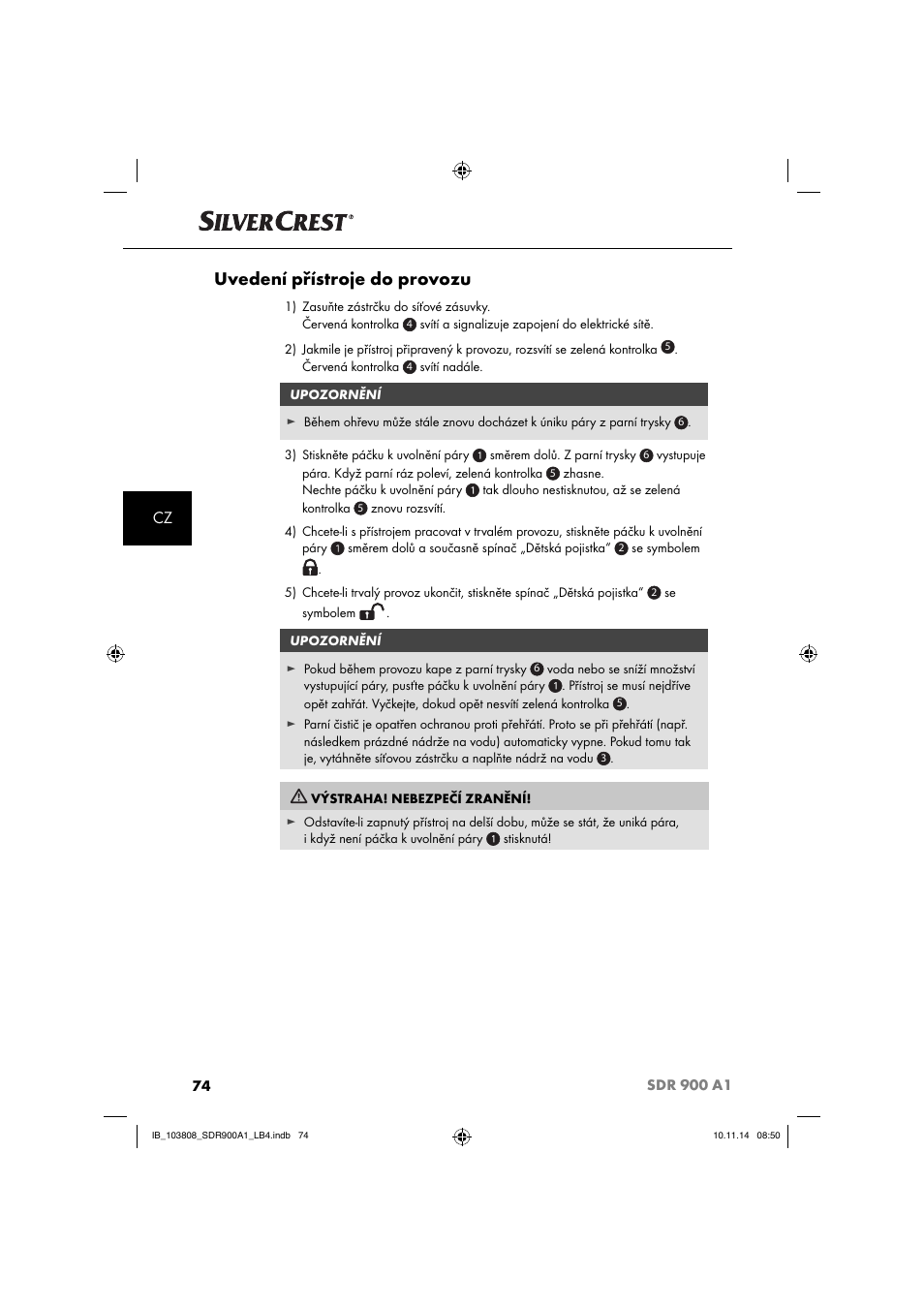 Uvedení přístroje do provozu | Silvercrest SDR 900 A1 User Manual | Page 77 / 116