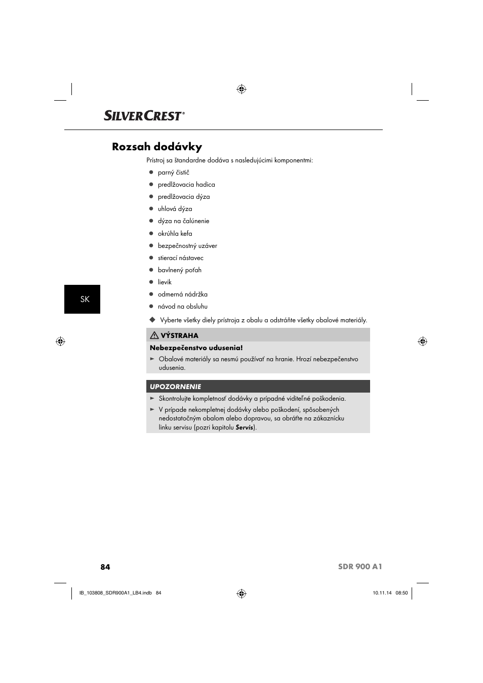 Rozsah dodávky | Silvercrest SDR 900 A1 User Manual | Page 87 / 116