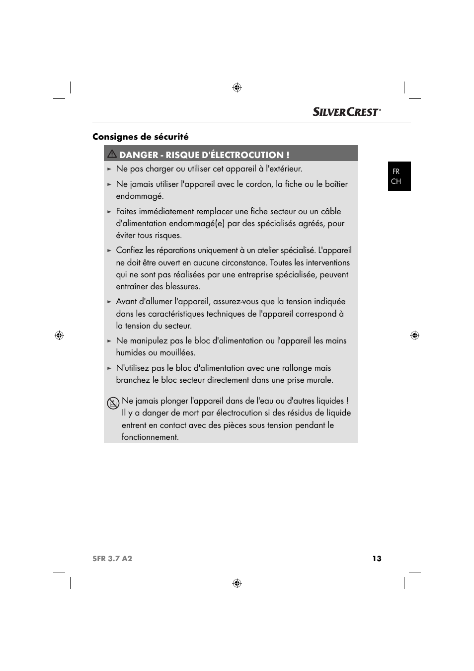 Silvercrest SFR 3.7 A2 User Manual | Page 16 / 44