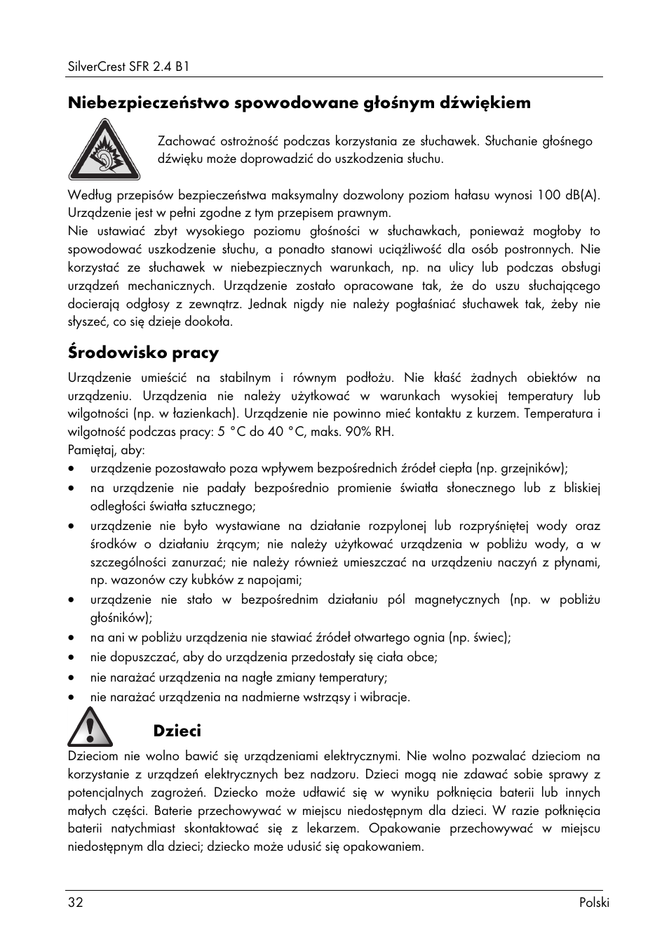 Silvercrest SFR 2.4 B1 User Manual | Page 34 / 76