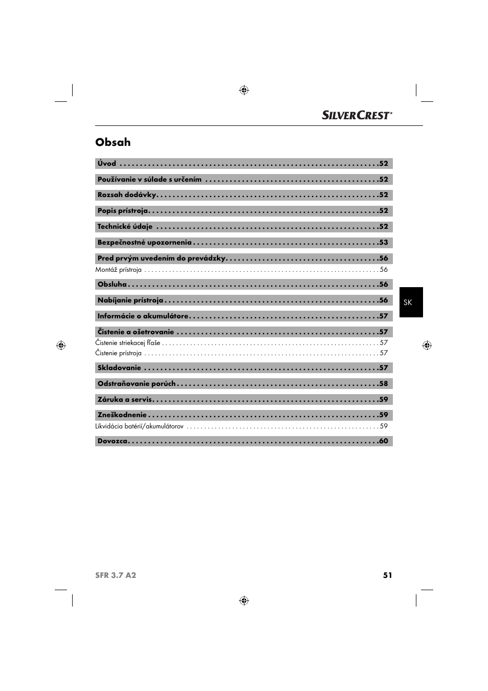 Silvercrest SFR 3.7 A2 User Manual | Page 54 / 74