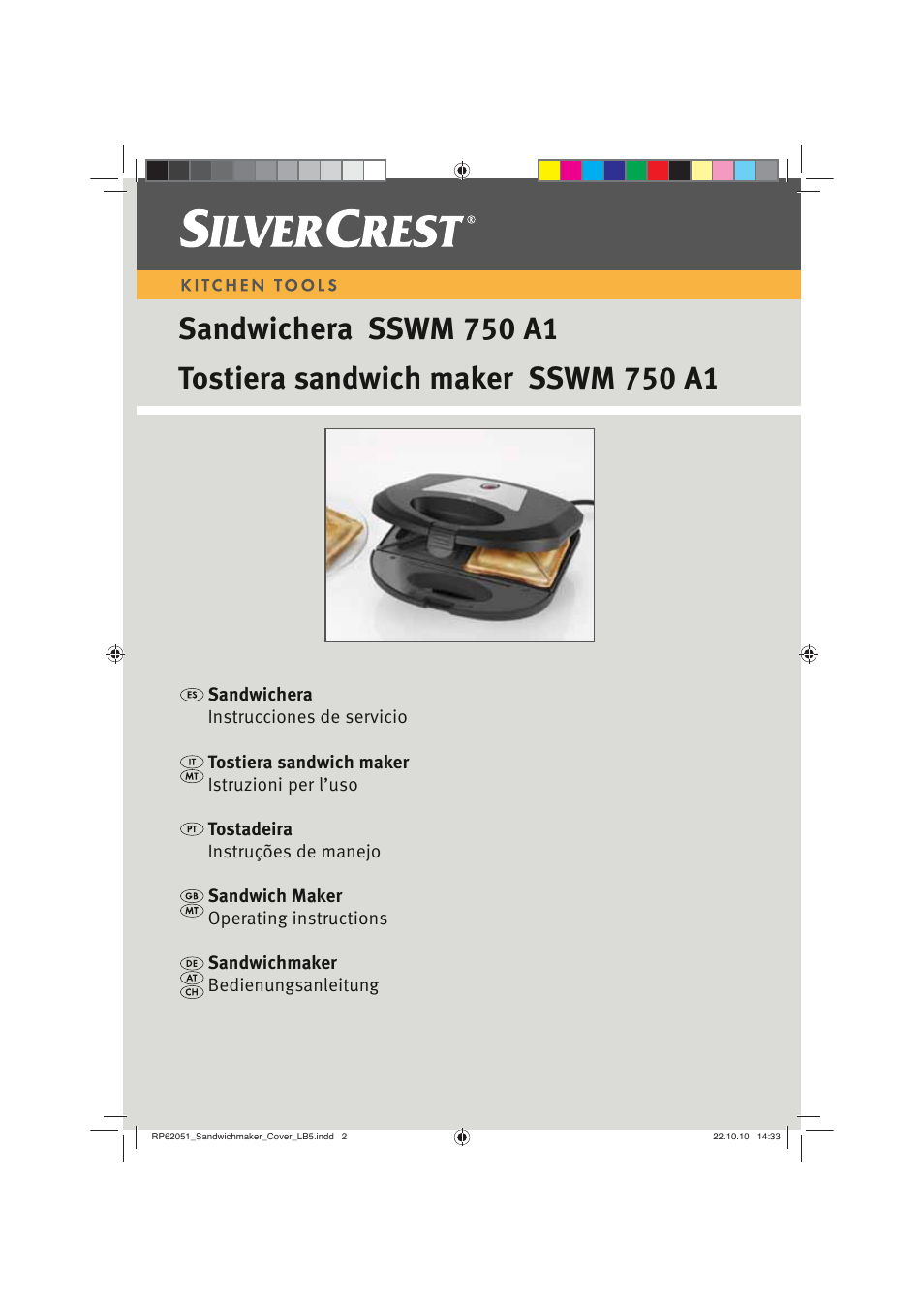 Silvercrest SSWM 750 A1 User Manual | 46 pages