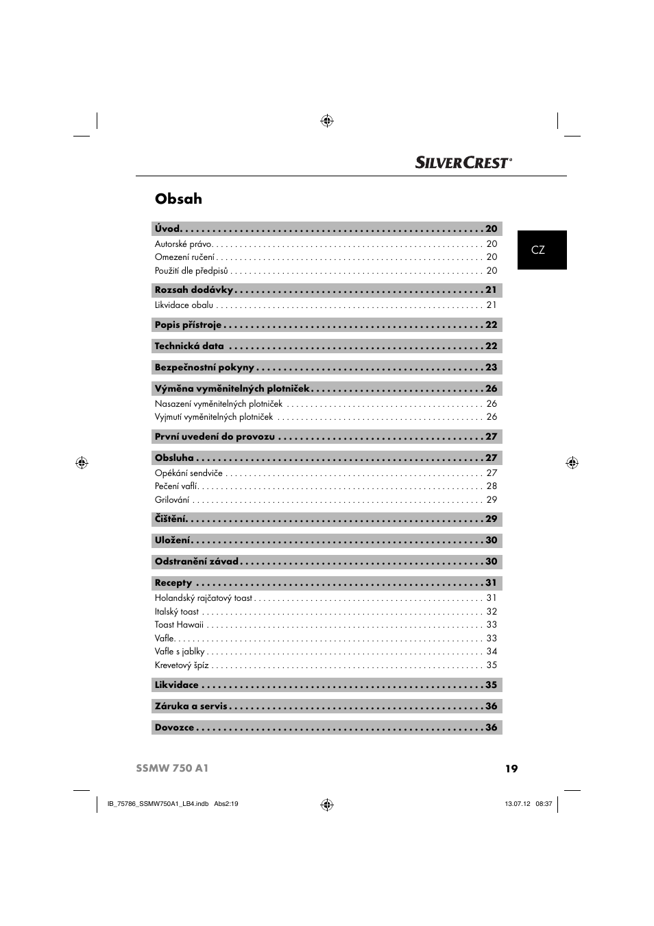 Silvercrest SSMW 750 A1 User Manual | Page 21 / 56