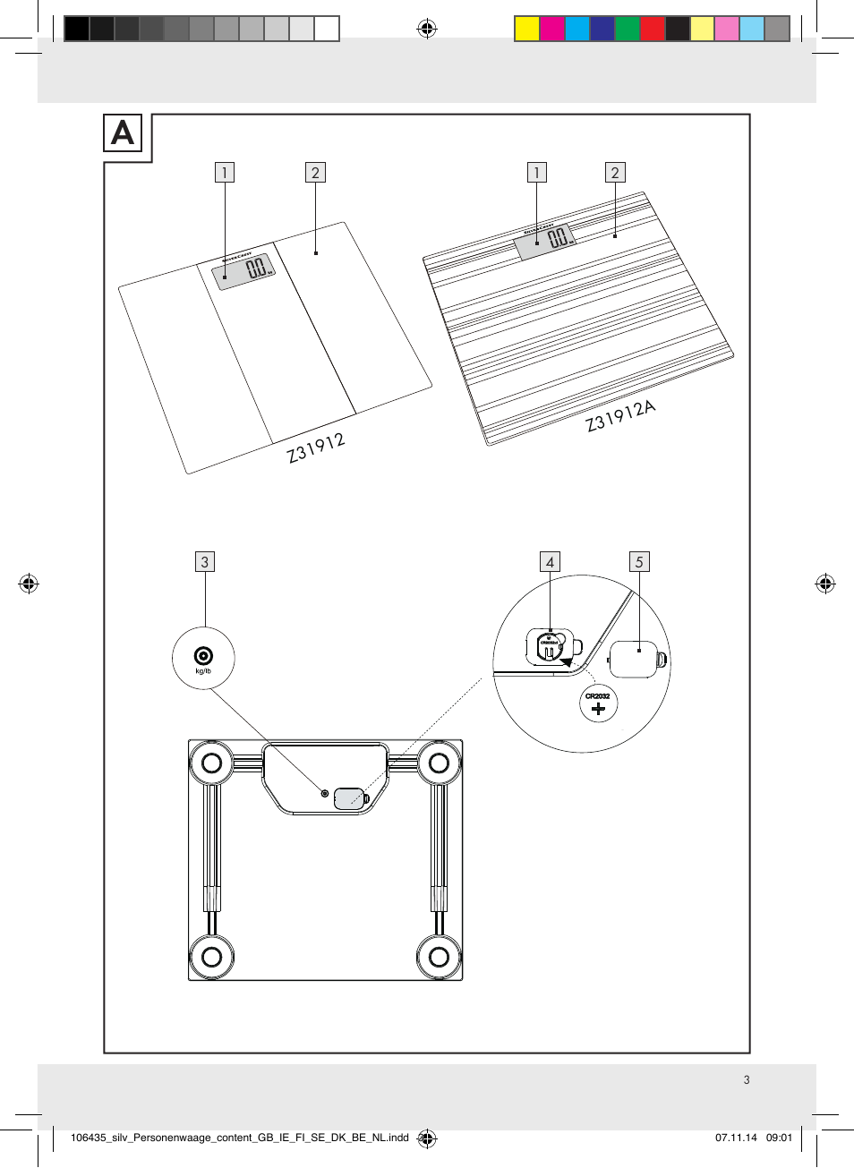 Silvercrest Z31912/Z31912A User Manual | Page 3 / 46