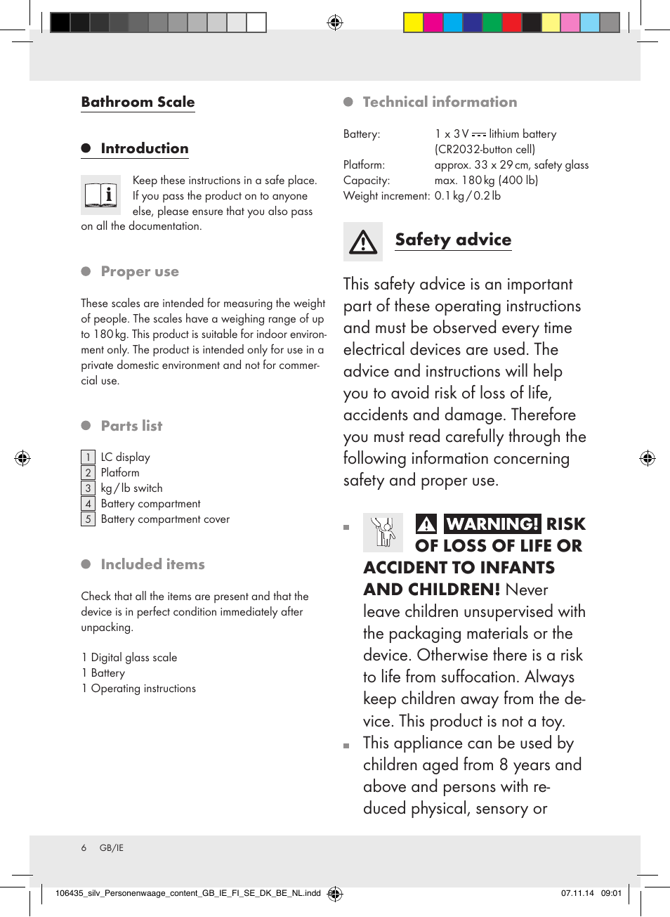 Silvercrest Z31912/Z31912A User Manual | Page 6 / 46