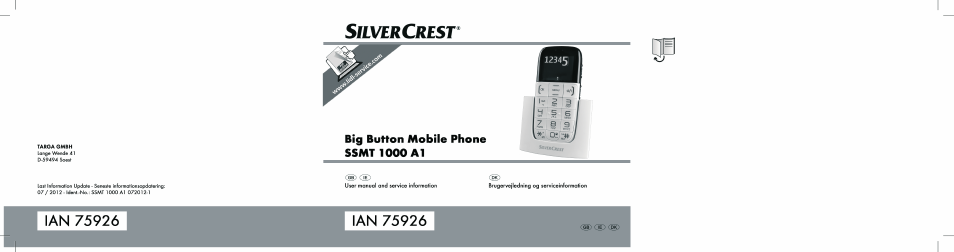 Silvercrest SSMT 1000 A1 User Manual | 136 pages