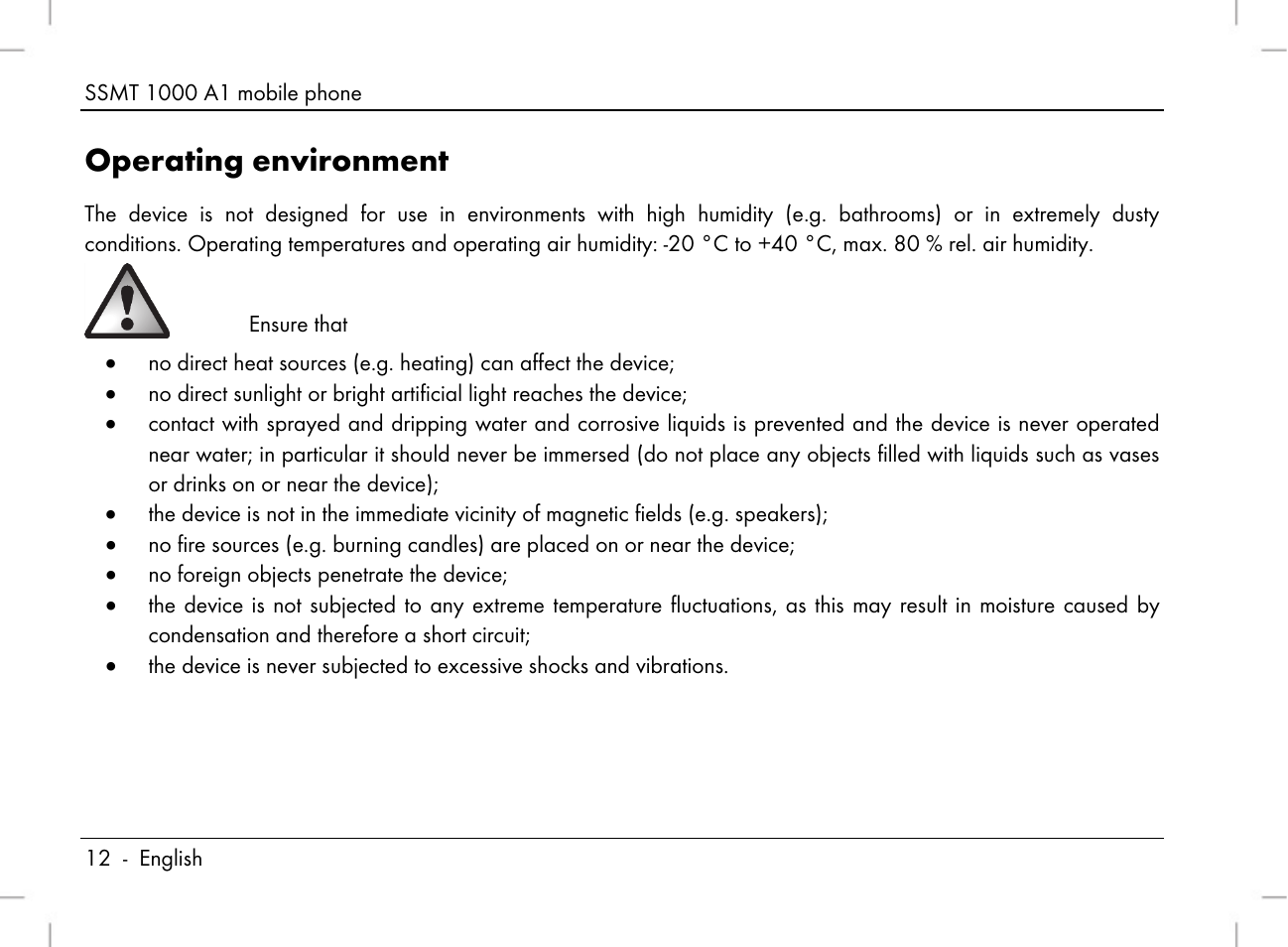 Operating environment | Silvercrest SSMT 1000 A1 User Manual | Page 14 / 136