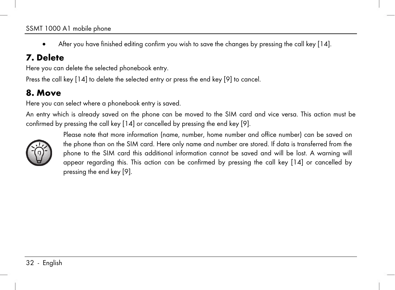 Delete, Move | Silvercrest SSMT 1000 A1 User Manual | Page 34 / 136