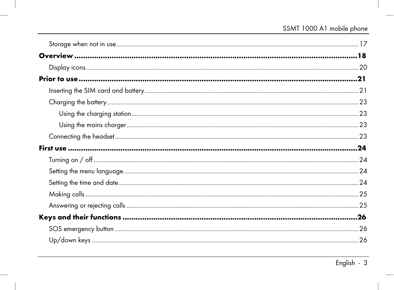 Silvercrest SSMT 1000 A1 User Manual | Page 5 / 136
