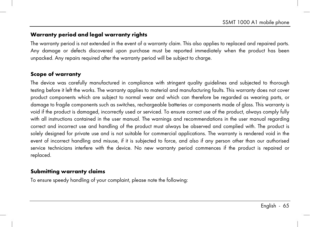 Silvercrest SSMT 1000 A1 User Manual | Page 67 / 136