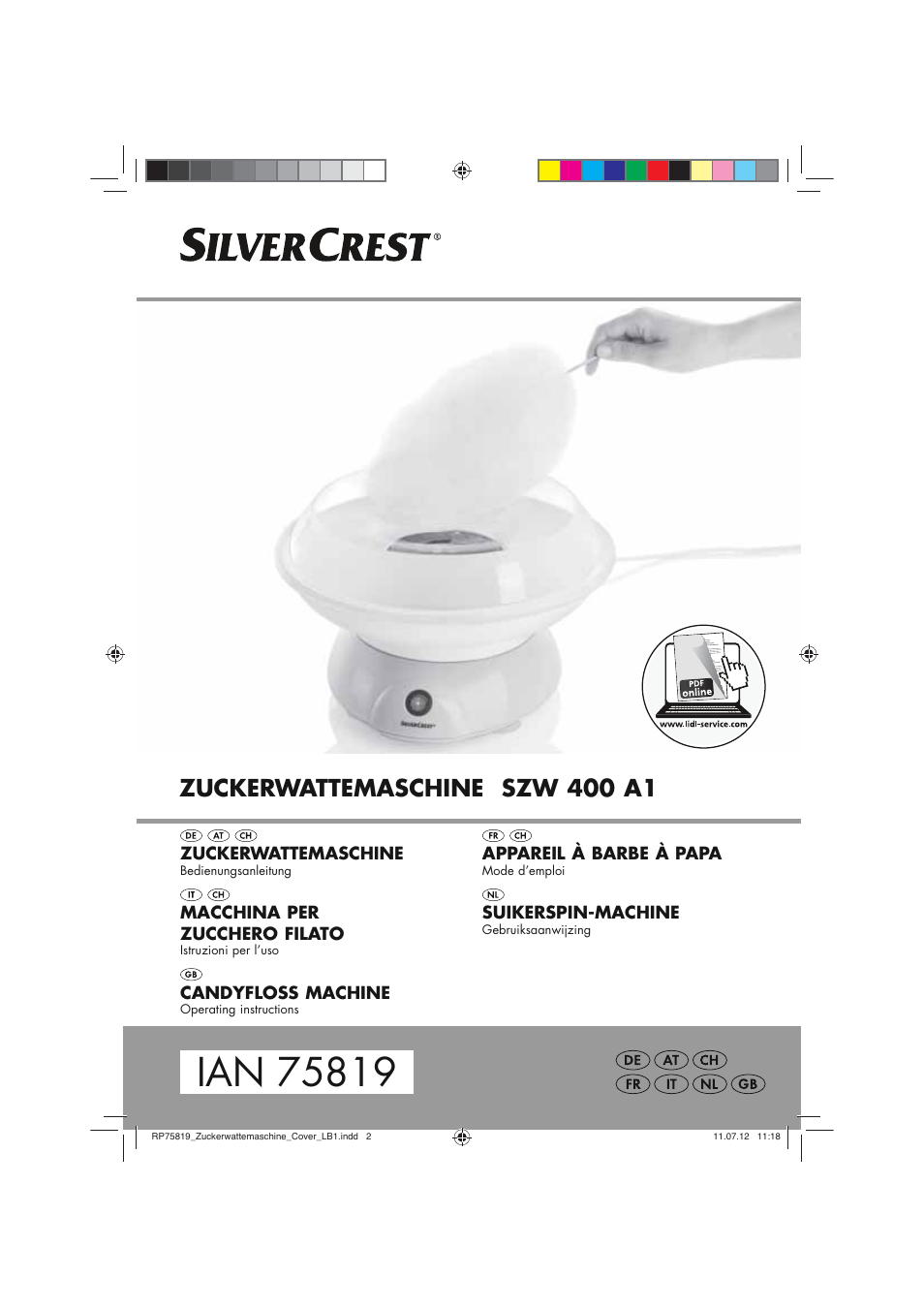 Silvercrest SZW 400 A1 User Manual | 66 pages