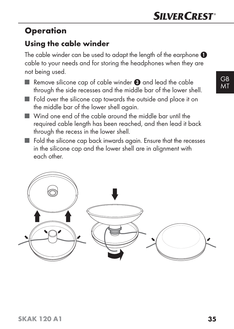 Operation | Silvercrest SKAK 120 A1 User Manual | Page 38 / 59