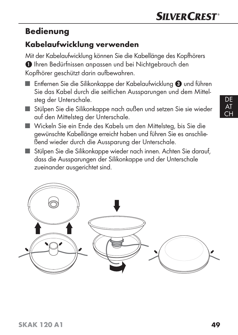 Bedienung | Silvercrest SKAK 120 A1 User Manual | Page 52 / 59