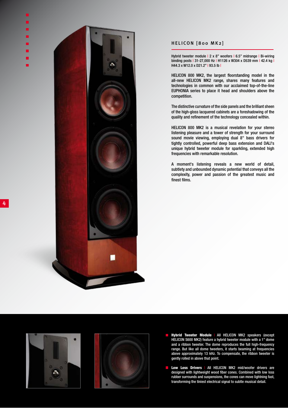 DALI Loudspeakers HELICON MK2 User Manual | Page 4 / 16