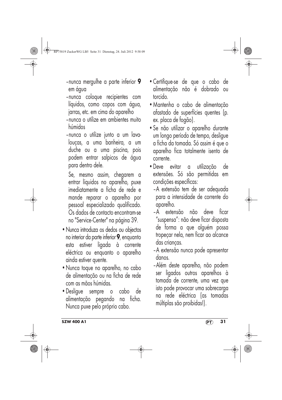 Silvercrest SZW 400 A1 User Manual | Page 33 / 66