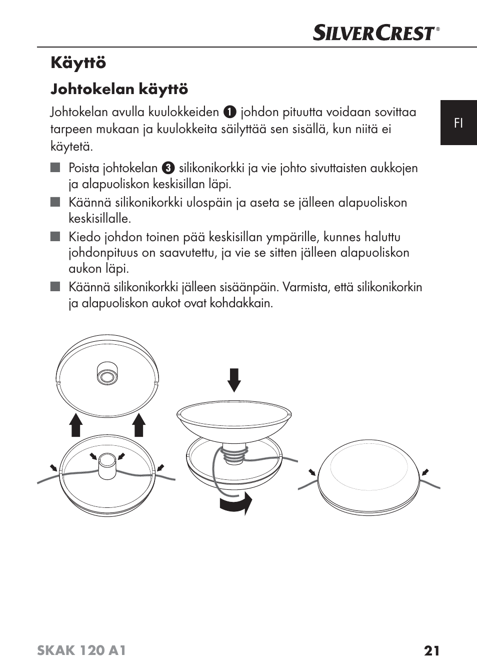 Käyttö | Silvercrest SKAK 120 A1 User Manual | Page 24 / 101