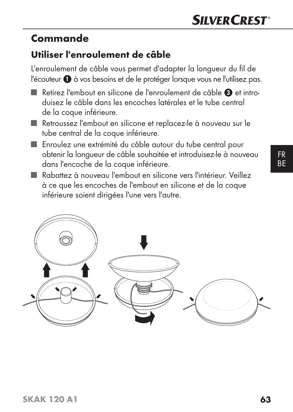 Commande | Silvercrest SKAK 120 A1 User Manual | Page 66 / 101