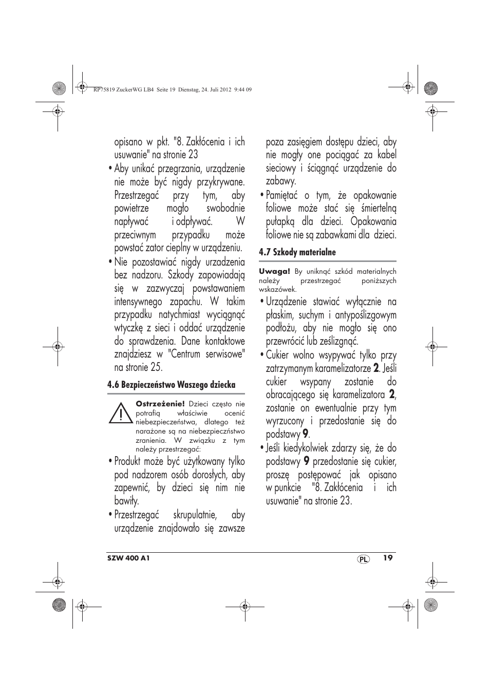 Silvercrest SZW 400 A1 User Manual | Page 21 / 86