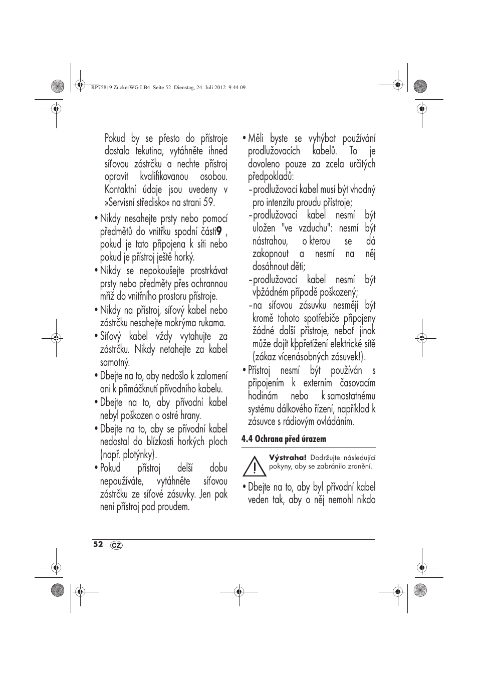 Silvercrest SZW 400 A1 User Manual | Page 54 / 86