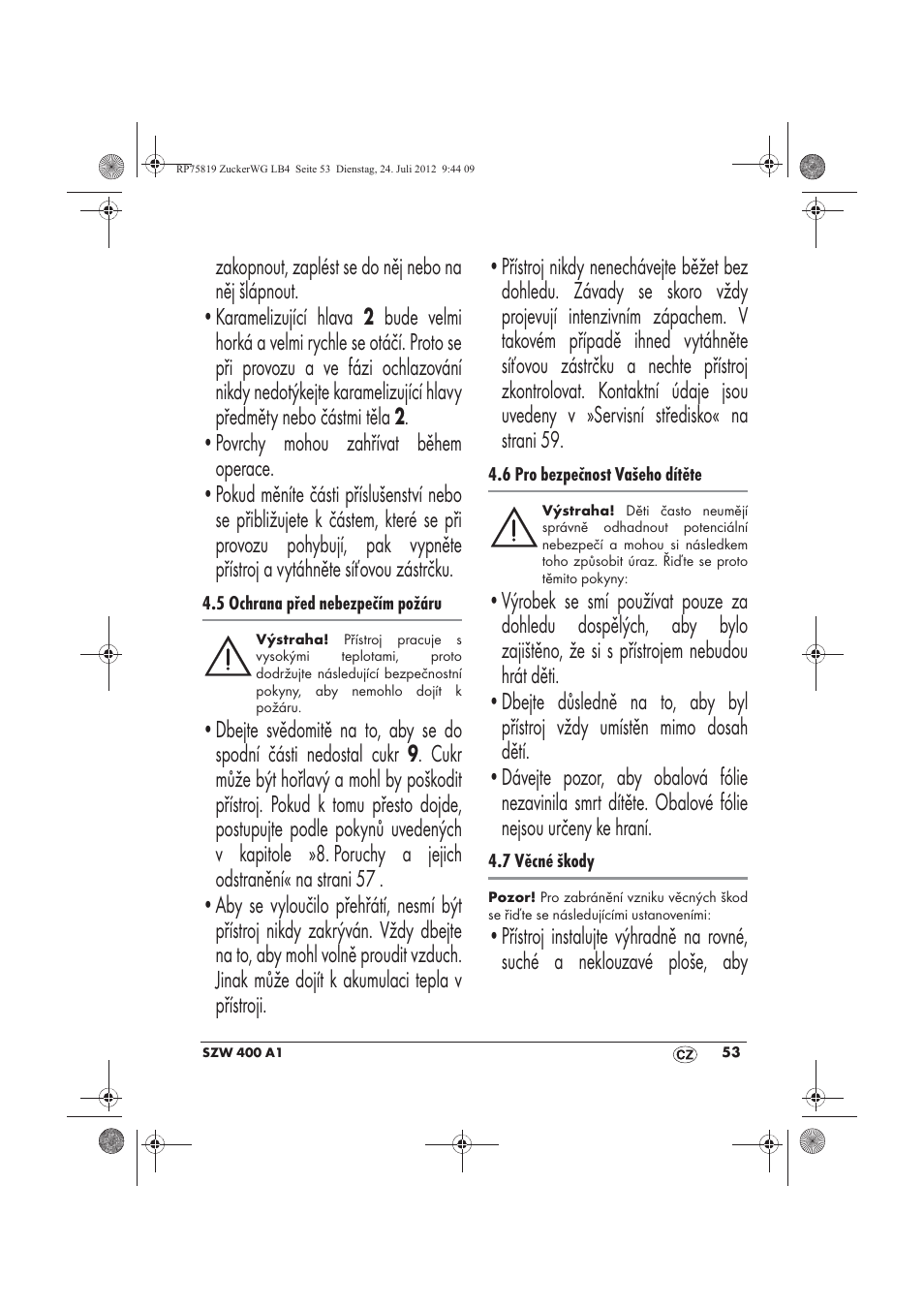 Silvercrest SZW 400 A1 User Manual | Page 55 / 86