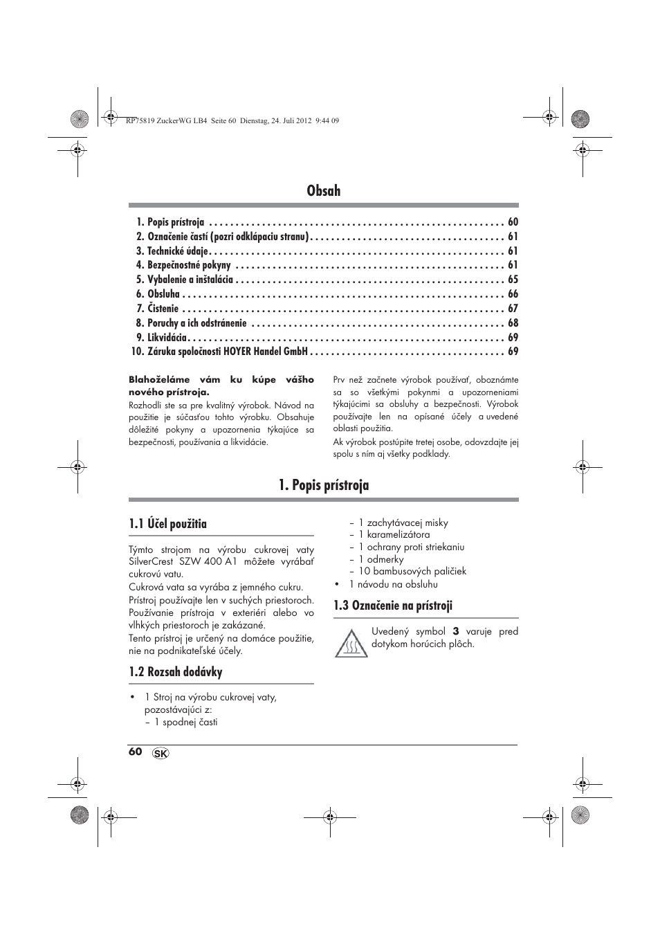 Silvercrest SZW 400 A1 User Manual | Page 62 / 86