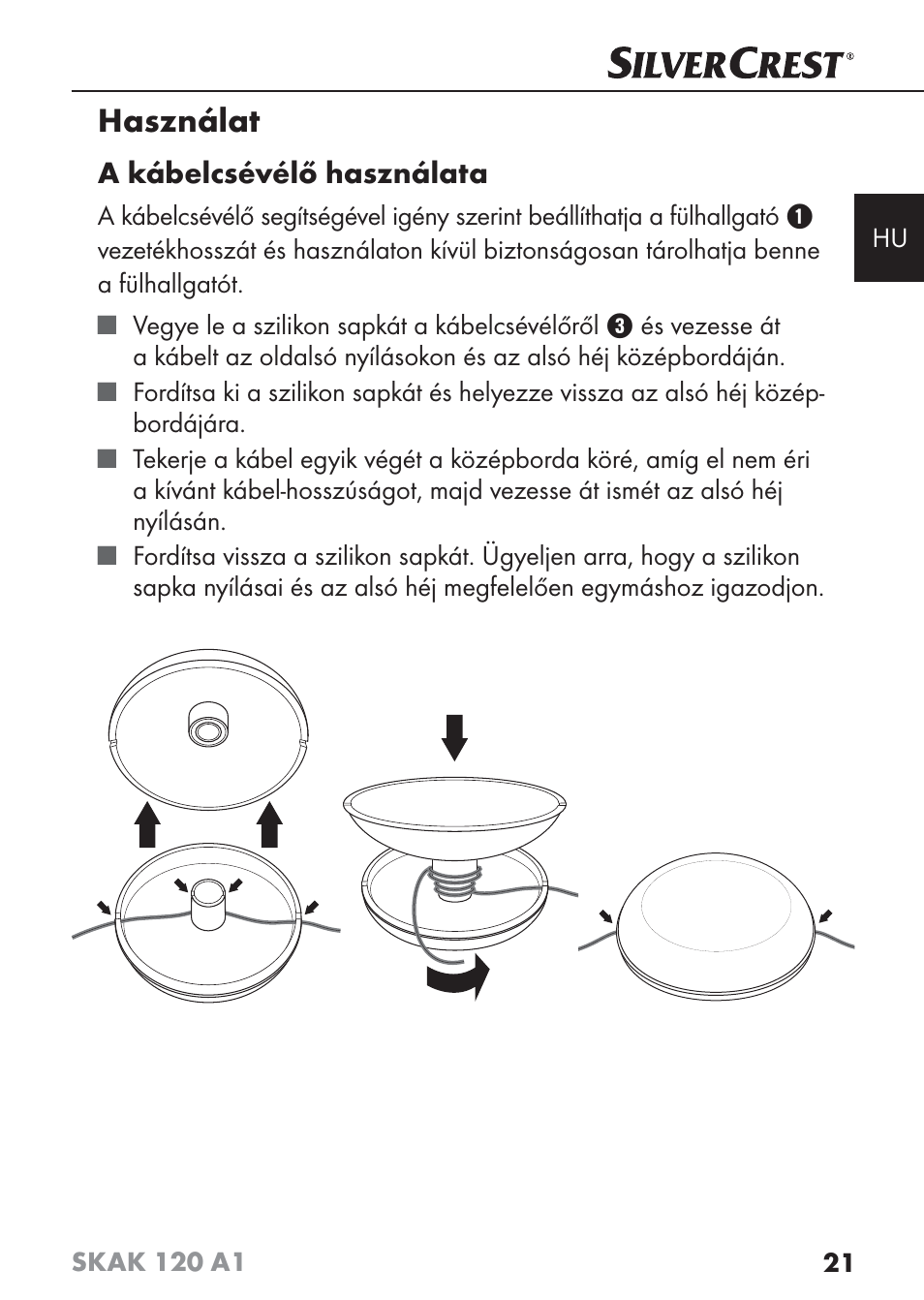 Használat | Silvercrest SKAK 120 A1 User Manual | Page 24 / 73