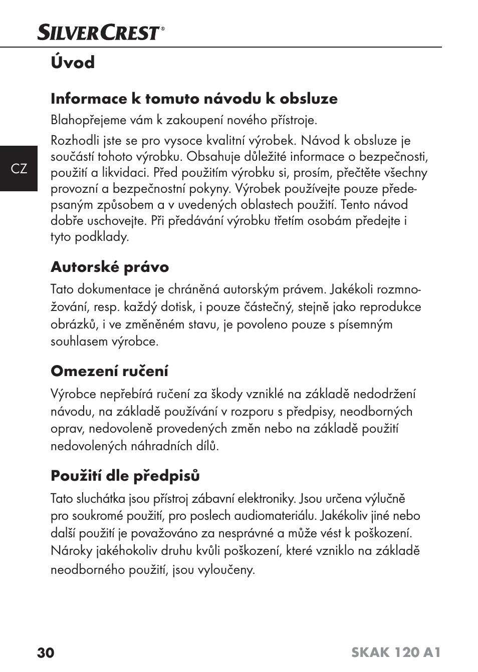 Úvod | Silvercrest SKAK 120 A1 User Manual | Page 33 / 73