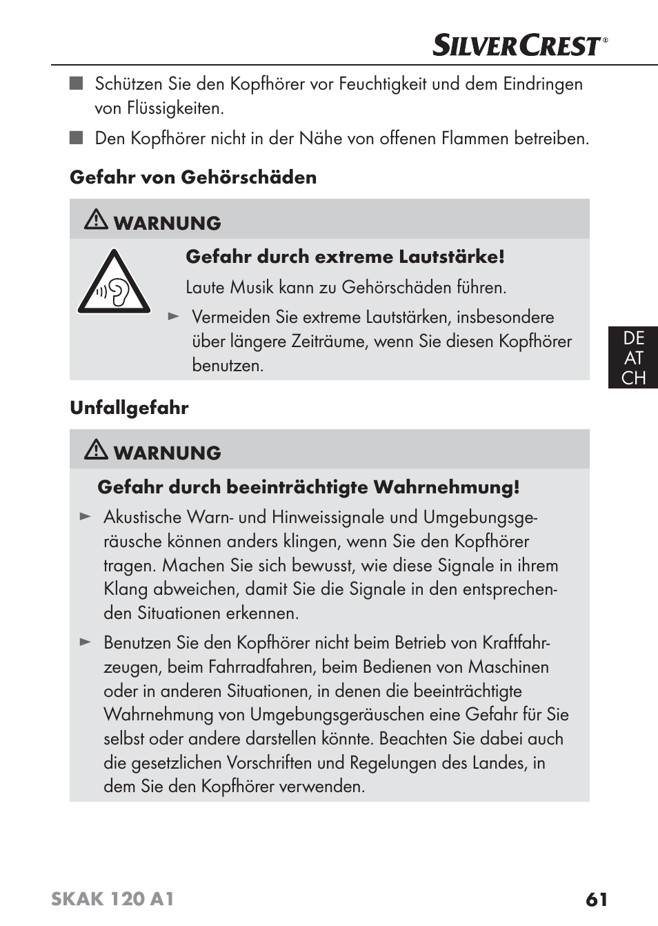 Silvercrest SKAK 120 A1 User Manual | Page 64 / 73