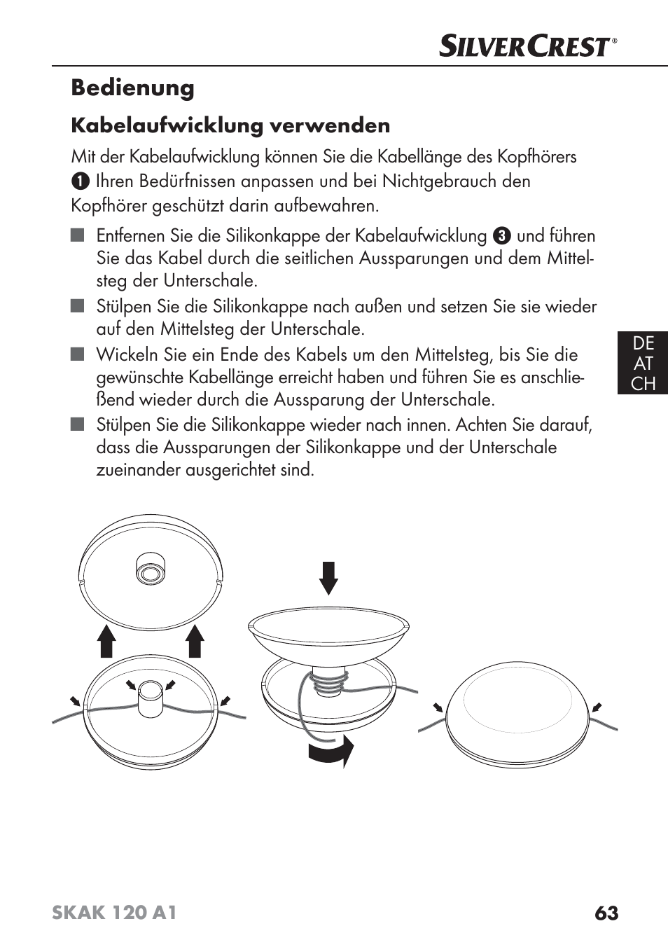 Bedienung | Silvercrest SKAK 120 A1 User Manual | Page 66 / 73