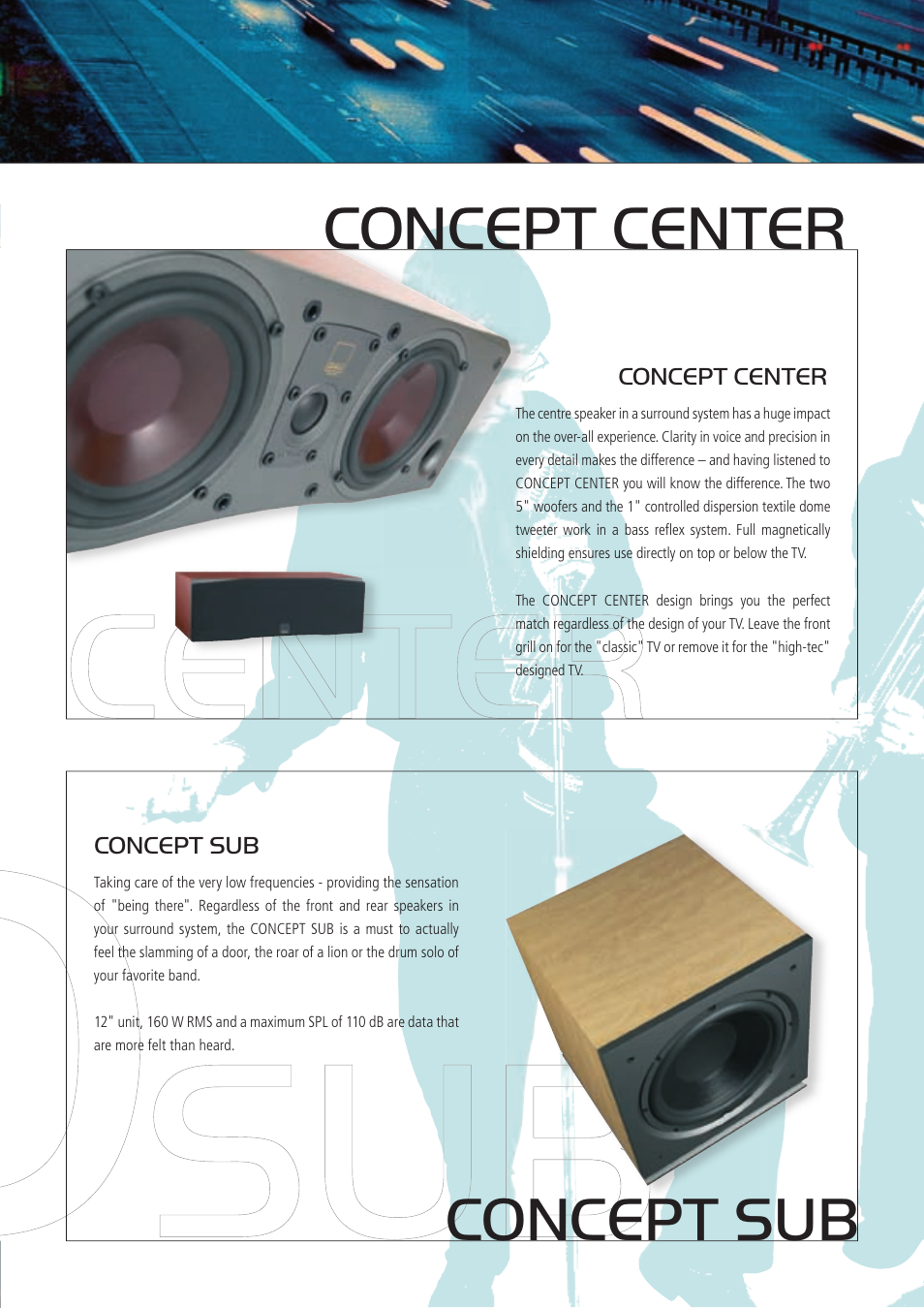 Concept center concept sub | DALI Loudspeakers CONCEPT User Manual | Page 7 / 8