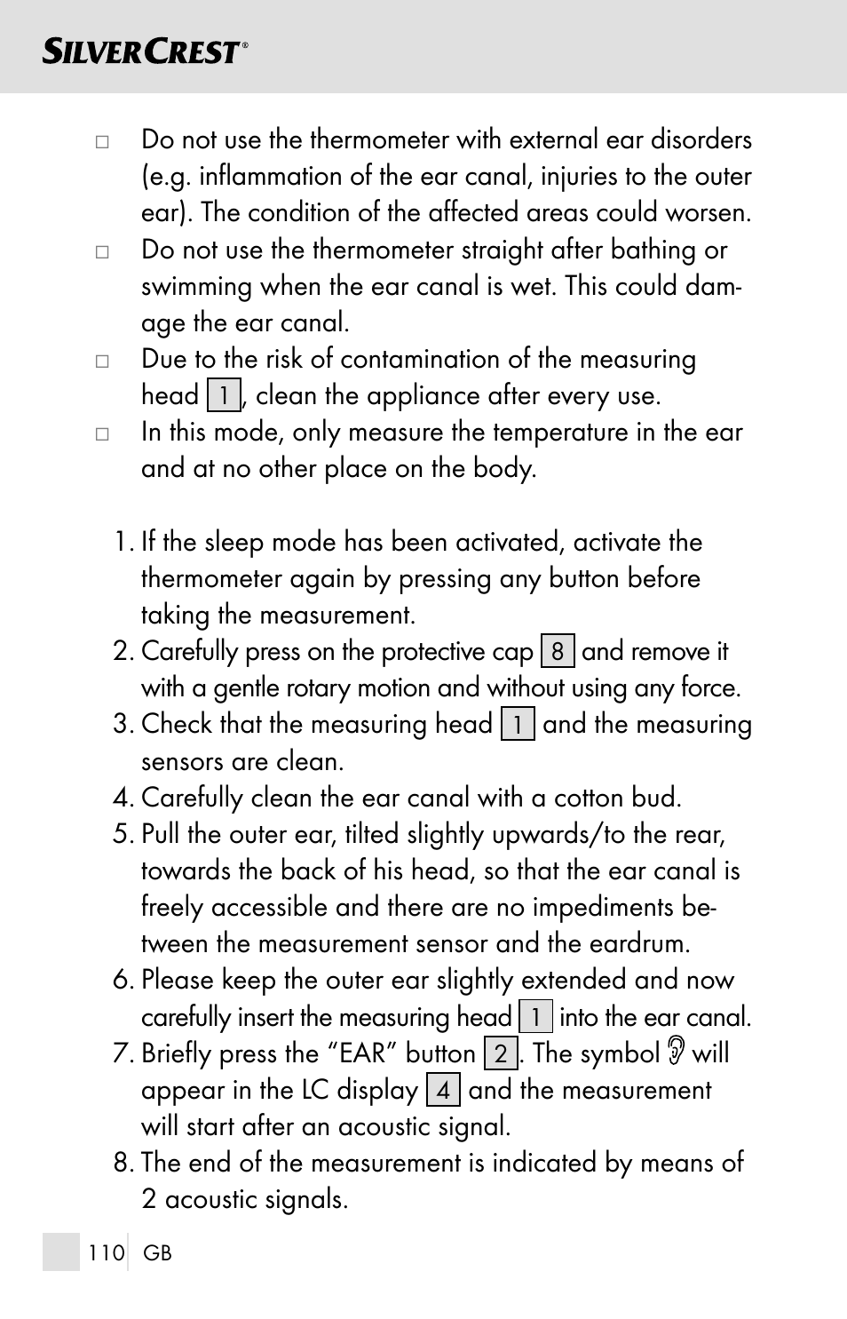 Silvercrest SSOT 6 B2 User Manual | Page 110 / 125
