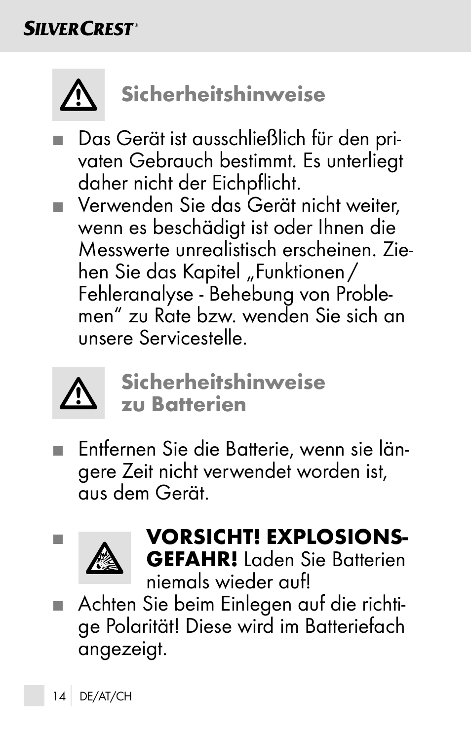 Silvercrest SSOT 6 B2 User Manual | Page 14 / 125