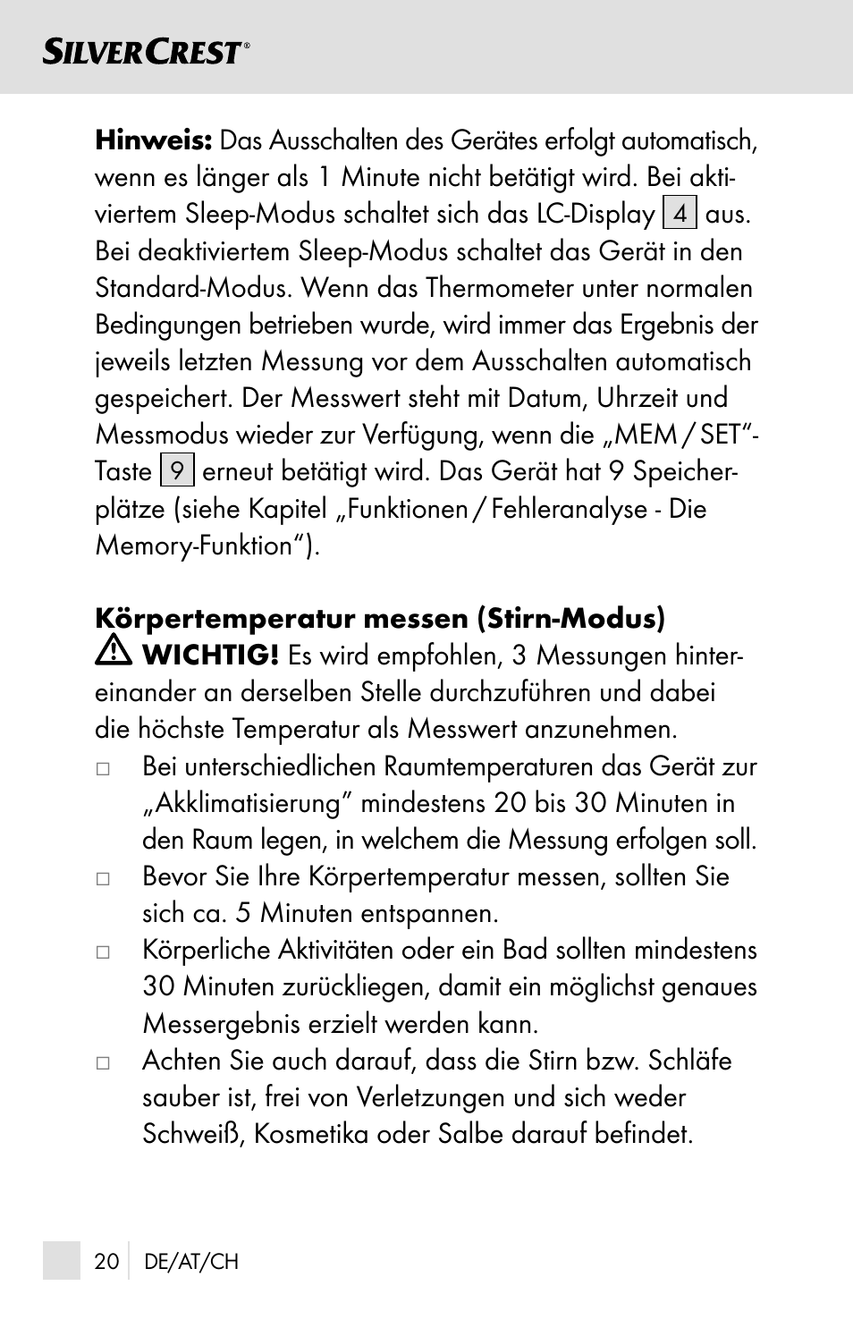 Silvercrest SSOT 6 B2 User Manual | Page 20 / 125