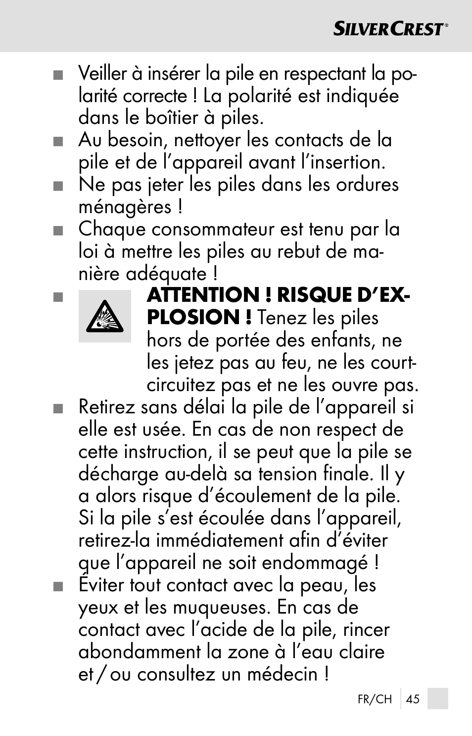 Silvercrest SSOT 6 B2 User Manual | Page 45 / 125