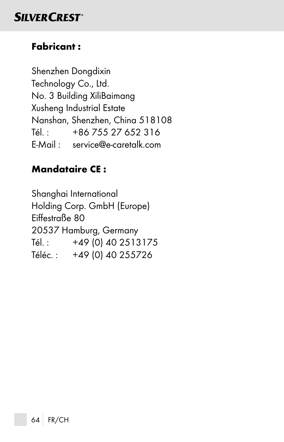 Silvercrest SSOT 6 B2 User Manual | Page 64 / 125